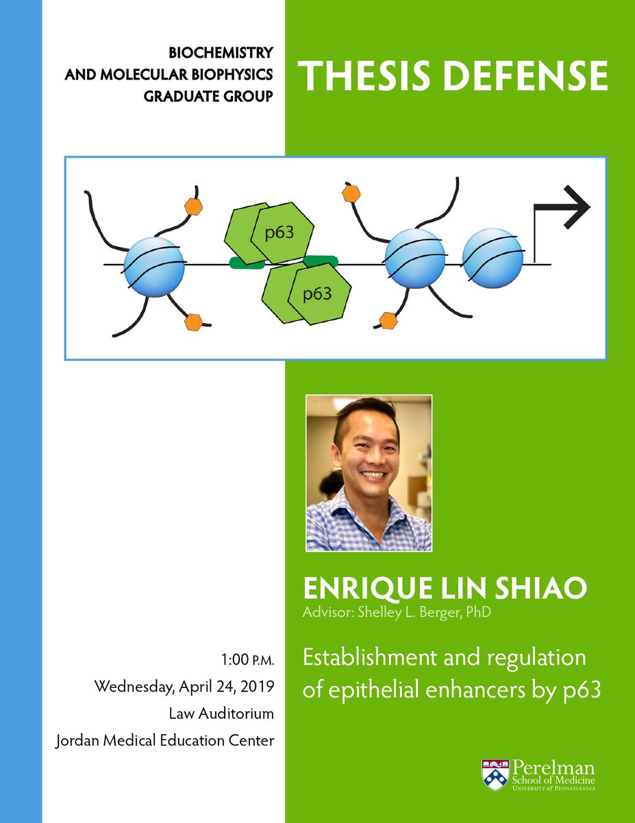 Our graduate student, Enrique Lin Shiao, is defending his thesis next week! Don’t miss it!