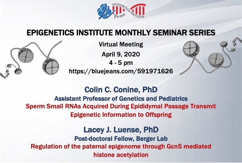 Wonderful seminar today featuring Epi Faculty Member Colin Conine and our amazing Postdoc Lacey Luense!